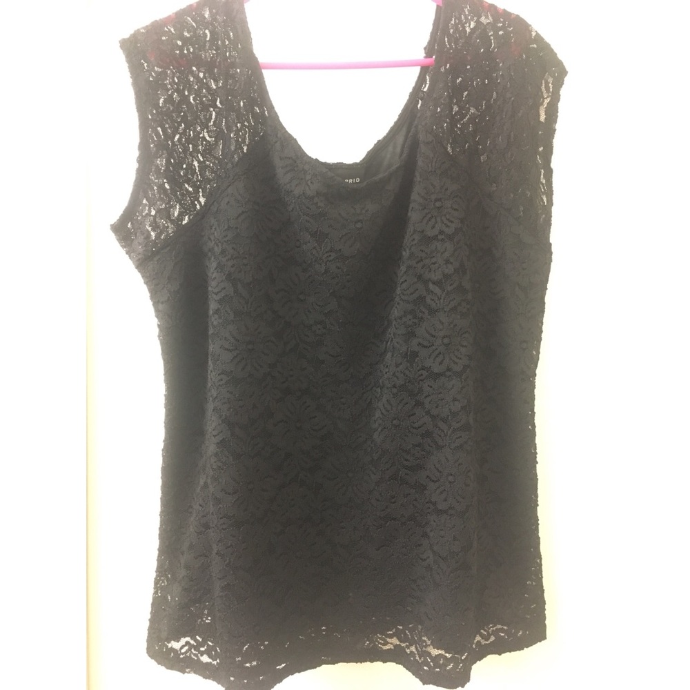 Black lace top